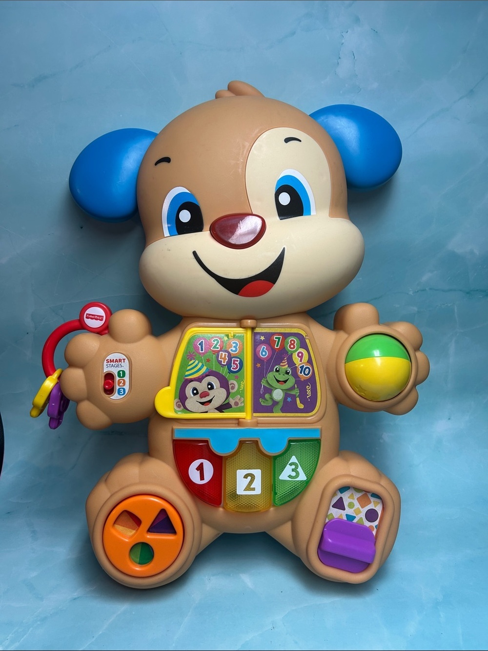 Fisher Price 6-36 Months Buddy Laugh & Learn Puppy ABCs & 123s bilingue